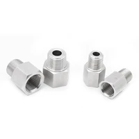 m10 m14 m20 18 14 38 12bsp male to female thread 304 stainless steel socket high pressure resistant pipe fitting adapter
