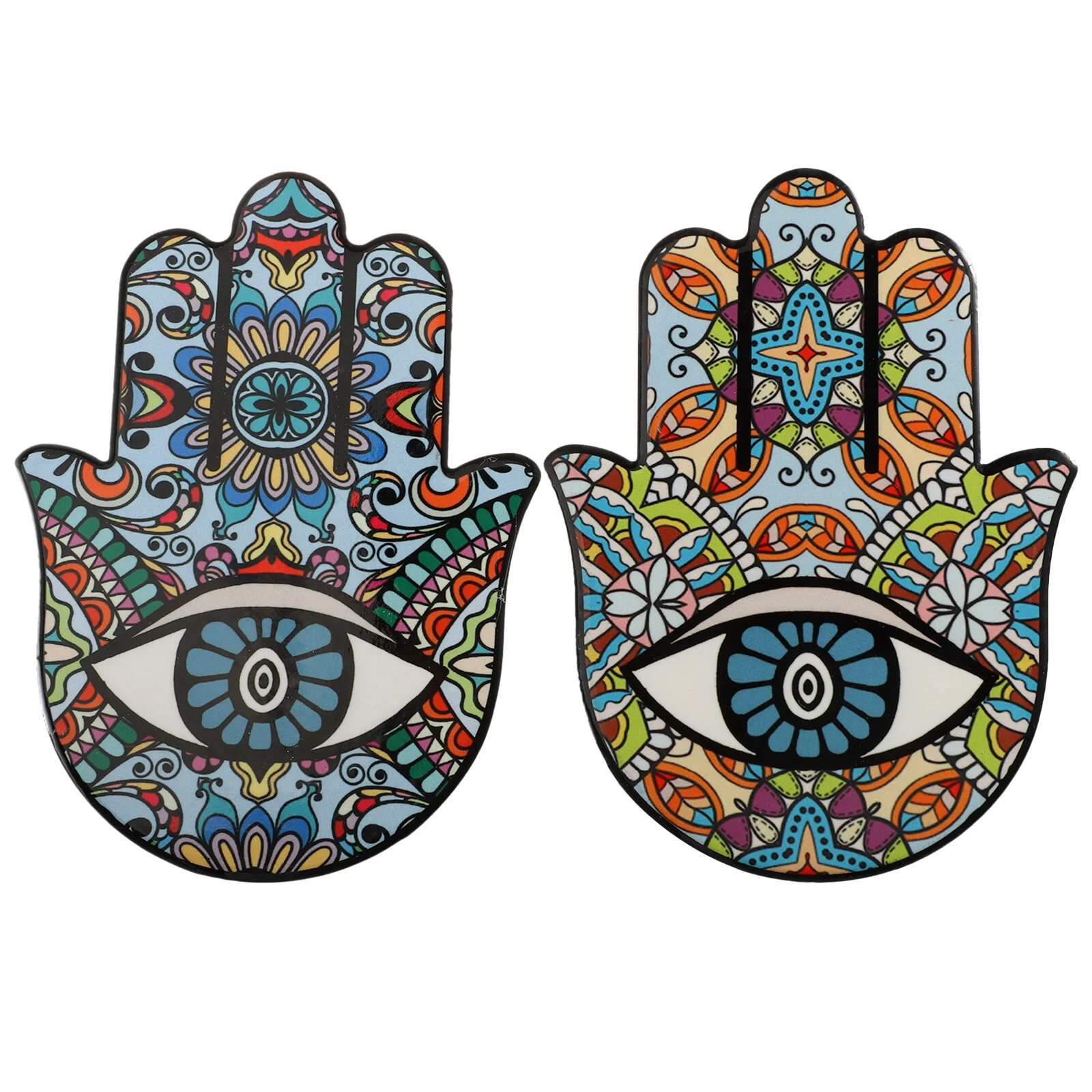 

2 Pcs Ornaments Home Decor Craft Tabletop Adornment Clay Palm Desktop Decoration Hand Ceramics
