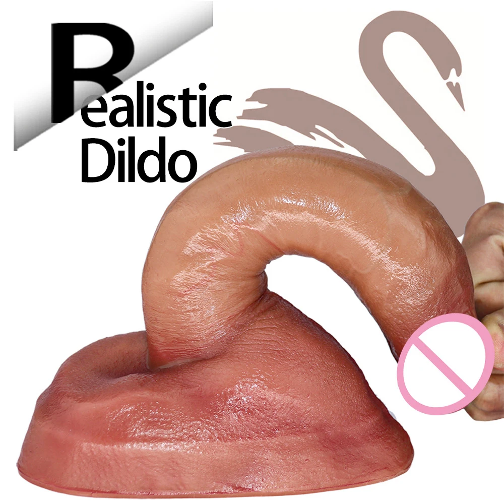 Супер кожа силиконовый реалистичный фаллоимитатор мягкая присоска большой пенис член взрослый секс-игрушка для женщин Женский мастурбатор секс-продукт