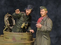 135 scale die cast resin figure wwii character model assembly kit 2 people unpainted free shipping