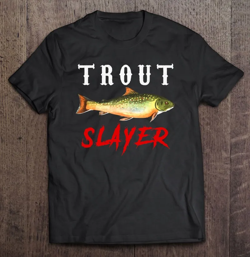 

Футболка мужская оверсайз с коротким рукавом, аниме для рыбалки и ловли форели Slayer