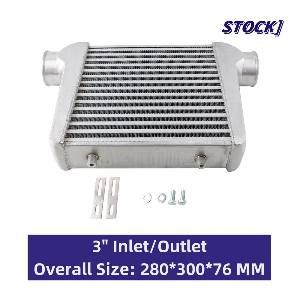 

Aeroflow 280 X 300 X 76 мм 3 дюйма, алюминиевый интеркулер, черный AF90-1002BLK