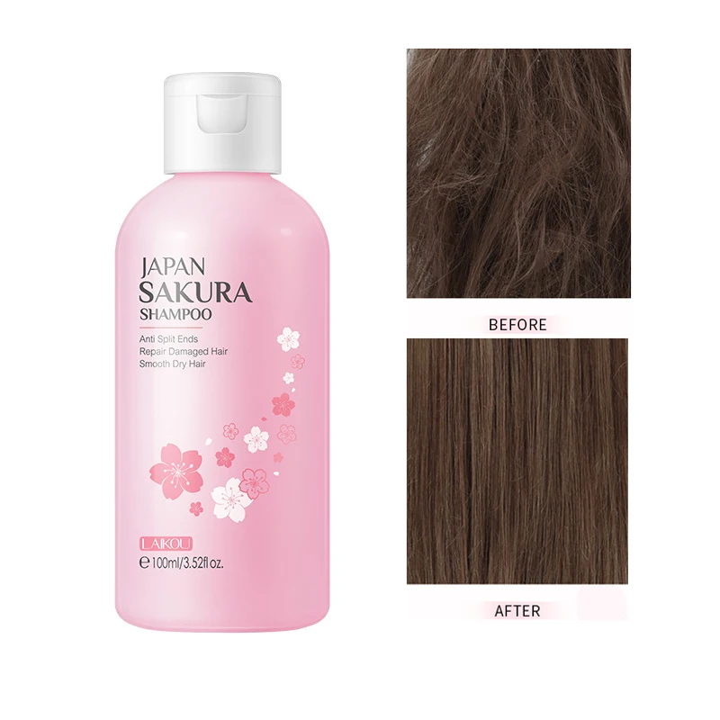 

LAIKOU Japan Sakura Shampoo Repair Damaged Hair Moisturizing Nourishing Anti Dandruff Oil Control Shampoos Hair Cleansing Care