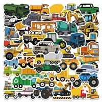 103050pcs truck engineering vehicle cartoon graffiti sticker creative phone kids toys helmet diy laptop car decal stickers