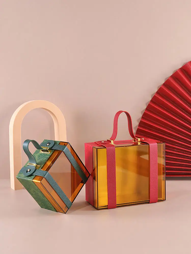 Акриловые подарочные пакеты с ручками Свадебная подарочная коробка сувениры для