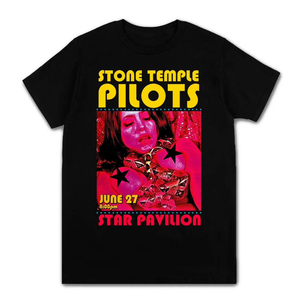 

Kamienna świątynia pilotów zespół rockowy Trend z krótkim rękawem T-Shirt projekt graficzny kobiety/mentsshirts streetwear