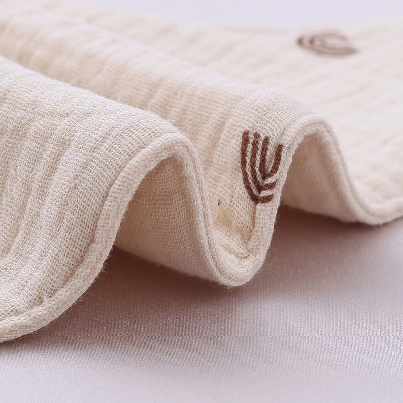 

Infant Saliva Towel with Snap Fastener Baby Feeding Bibs for Boys Girls Baby Bib Breathable Baby Drool Bibs