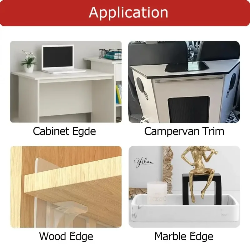 1 м U-образная кромка самоклеящаяся защита кромок для шпона мебельная окантовка