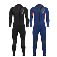 2022 3mm high quality neoprene front zipper wetsuit mens one piece long sleeve thickened warm diving snorkeling surfing suit