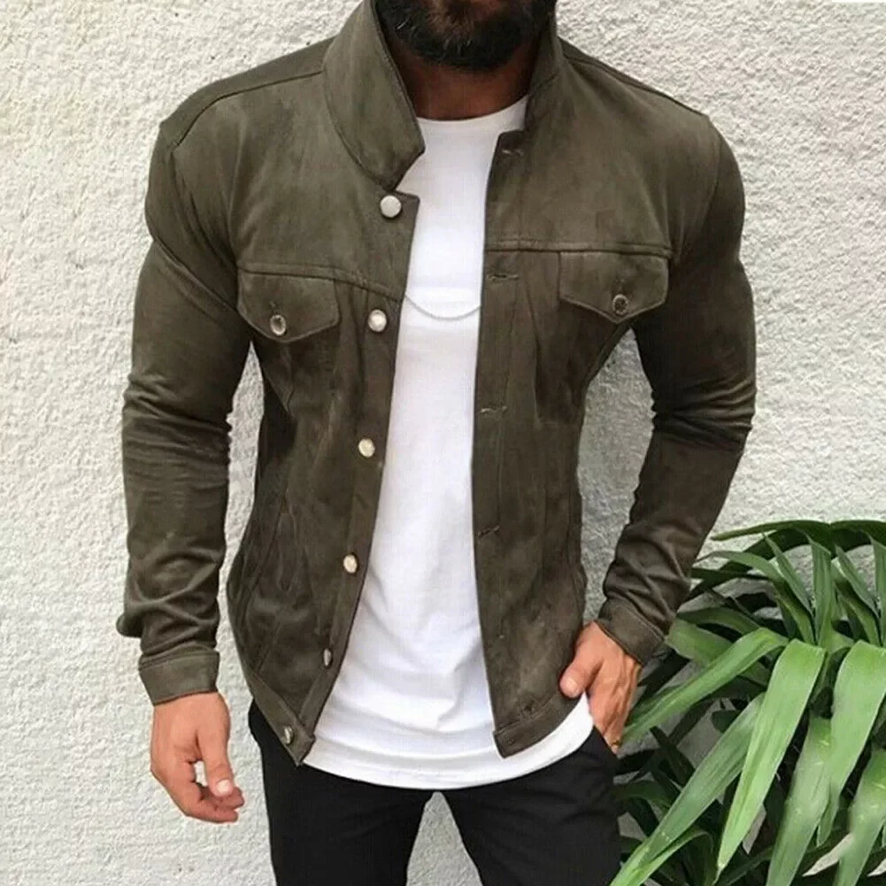 

NEW IN Multi-button Warm Jacket Men 2019 Autumn Winter Classic Workwear Look Western Fashion Coats Slim Fit Clothes Outwear