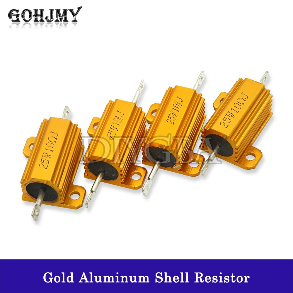 10 Вт 25 алюминиевый мощный металлический корпус внешний резистор с проволочной