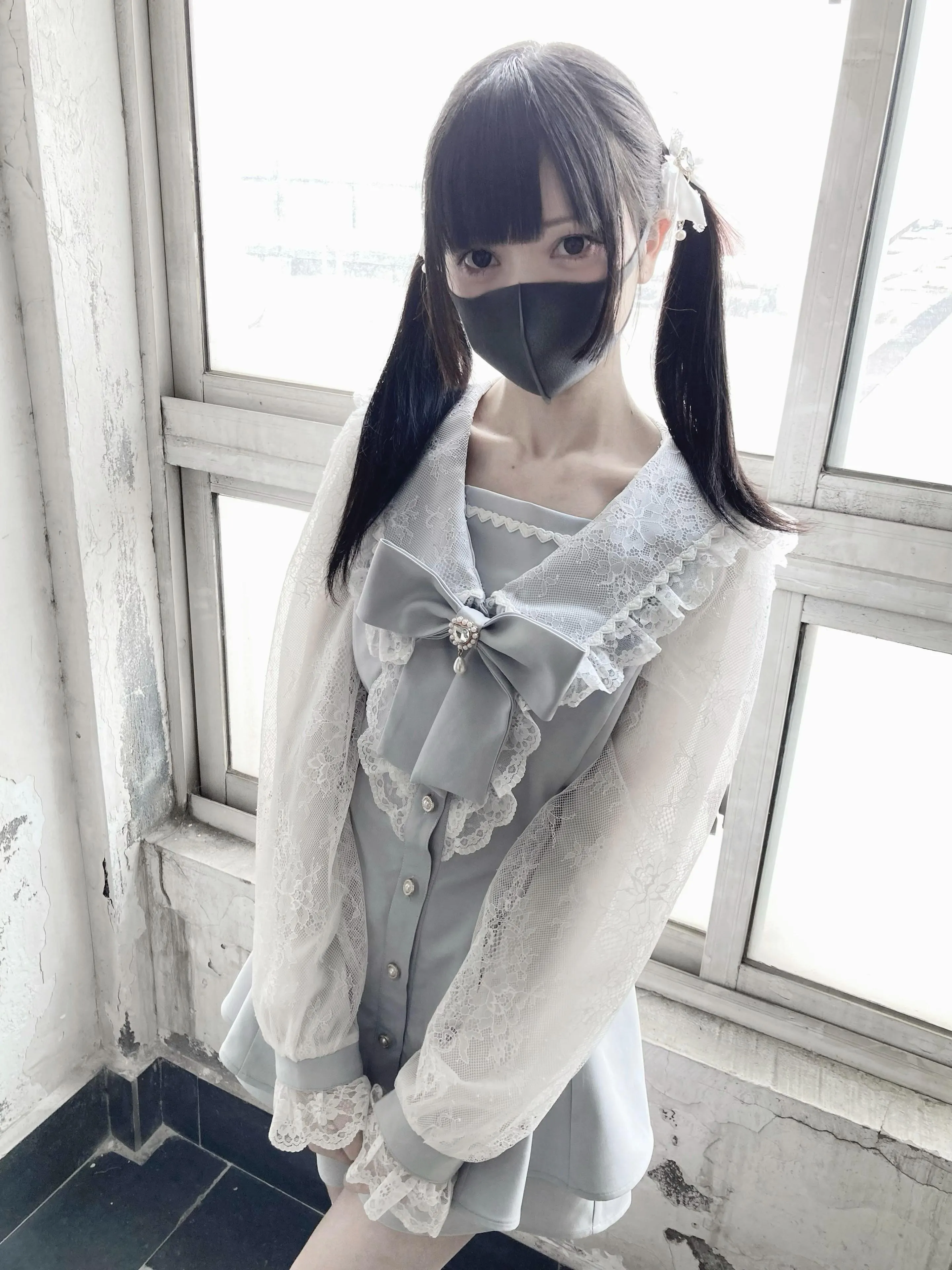 Новинка 2024 Весенняя Милая Кружевная рубашка с длинным рукавом и матросским