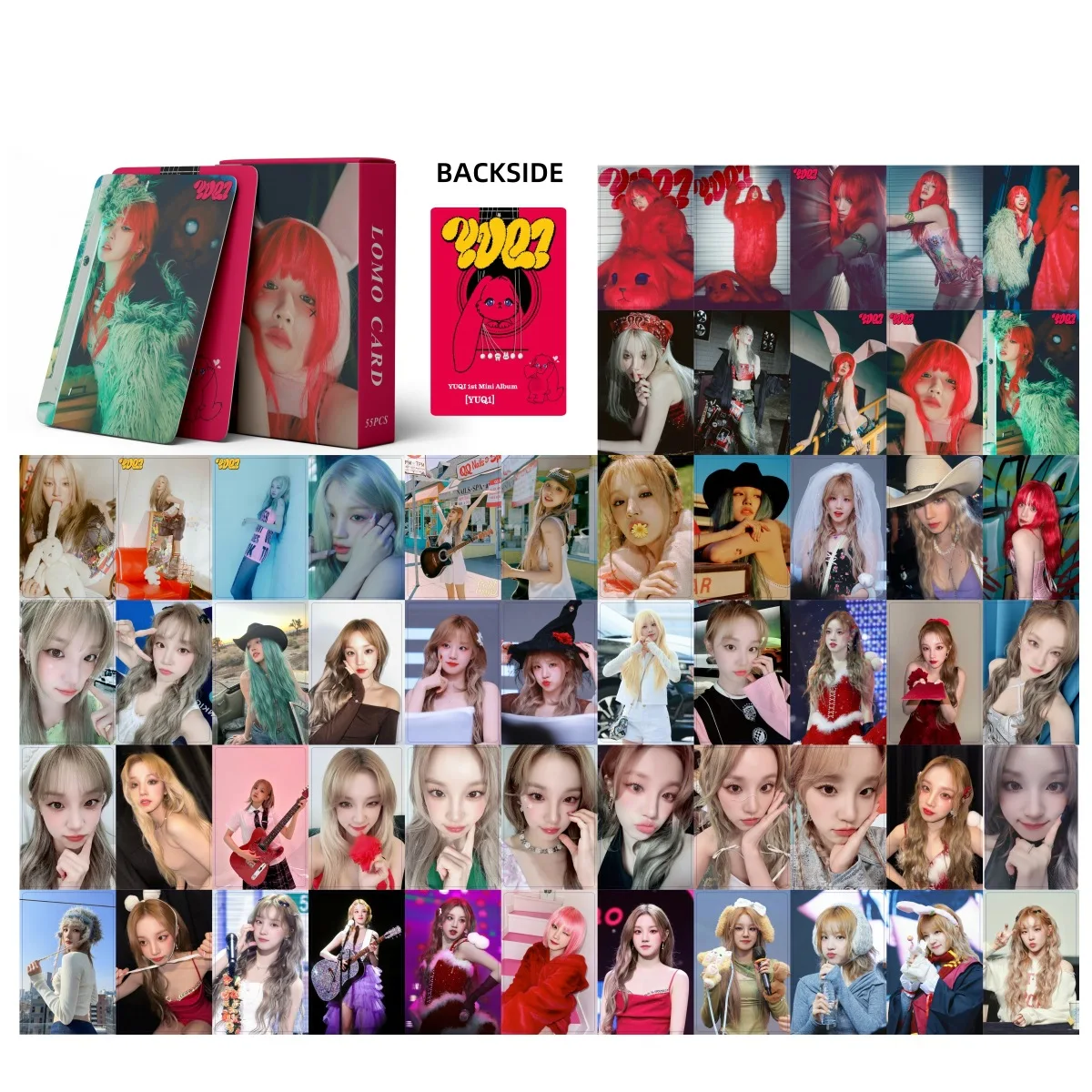55 шт. Kpop GIDLE Lomo Card Song Yuqi Solo фотооткрытки новый альбом G-простое фотографические