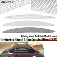 mesh top fairing vent screen grill cover for harley road glide special ultra fltrx 2015 2022 motorcycle black chrome honeycomb