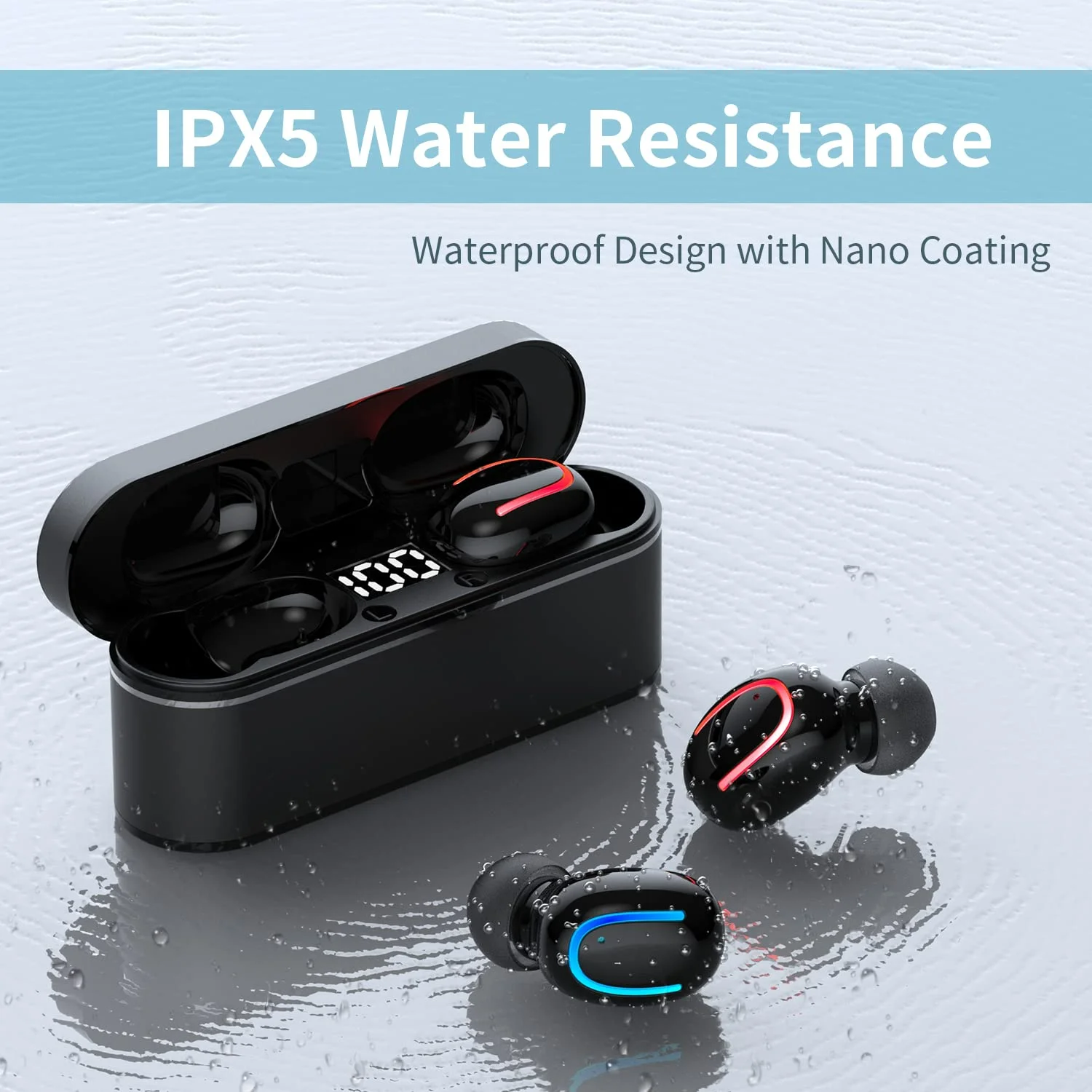 

Ture Wireless Earbuds Bluetooth 5.1 HIFI Sound Smallest Earphones with Microphone Noise Cancelling Headphones Waterproof Headset