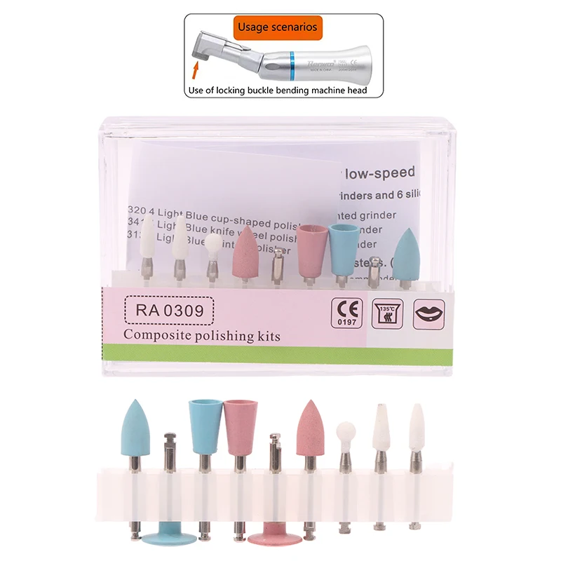 9 шт./компл. RA0309 наборы для полировки стоматологических композитов набор шлифовки