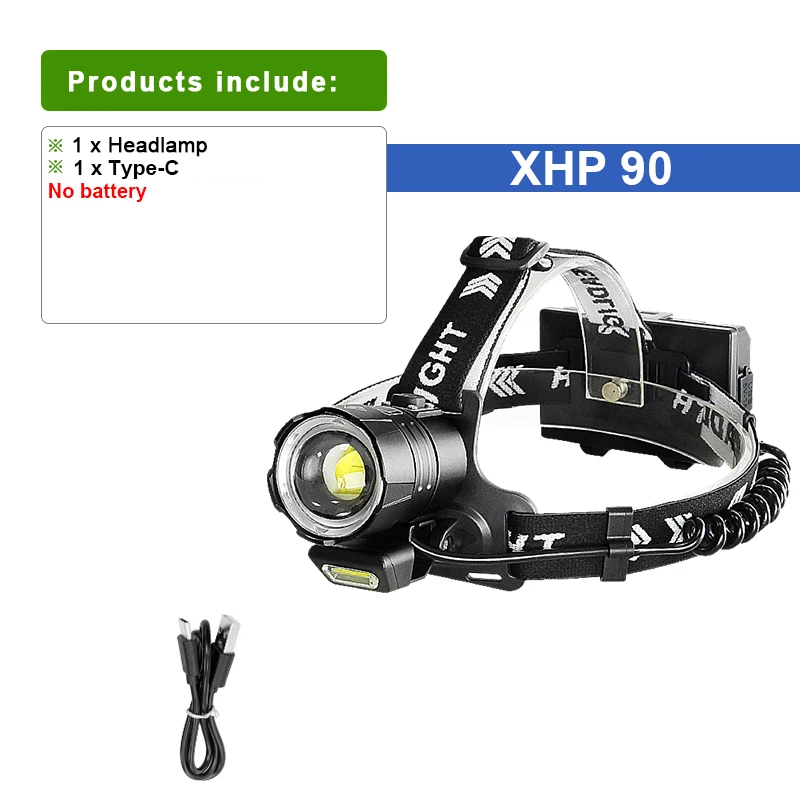 

Налобный фонарь XHP90+COB