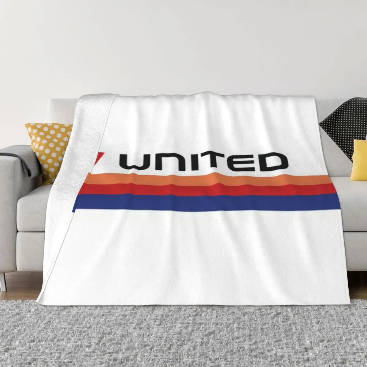 United Airlines Saul Bass Livery An Ultra-Soft Micro Fleece Blanket