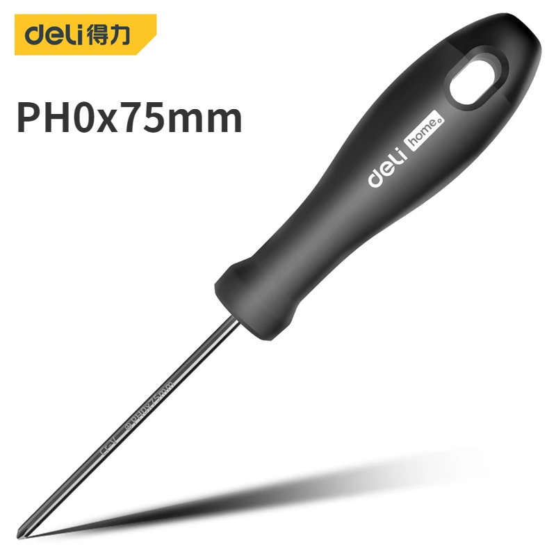 

Шлицевая отвертка Deli 3-6 мм PH0 PH1 PH2 Phillips отвертки с черной ручкой магнитная отвертка для домашнего ремонта ручные инструменты