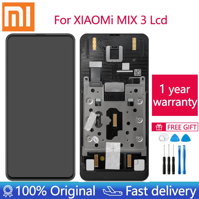 

NEW Original Amoled LCD Display For XIAOMI MIX 3 Touch Screen Digitizer Assembly For Mi Mix3 Mix 3 LCD 5G M1810E5GG 4G M1810E5A