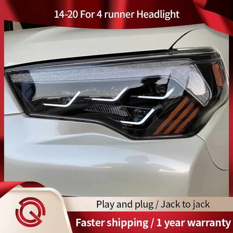 

Автомобильный Стайлинг, передняя фара для 4Runner 2014-2020, передние фары 4Runner, задняя фара DRL, динамическая задняя линза, автомобильные аксессуары