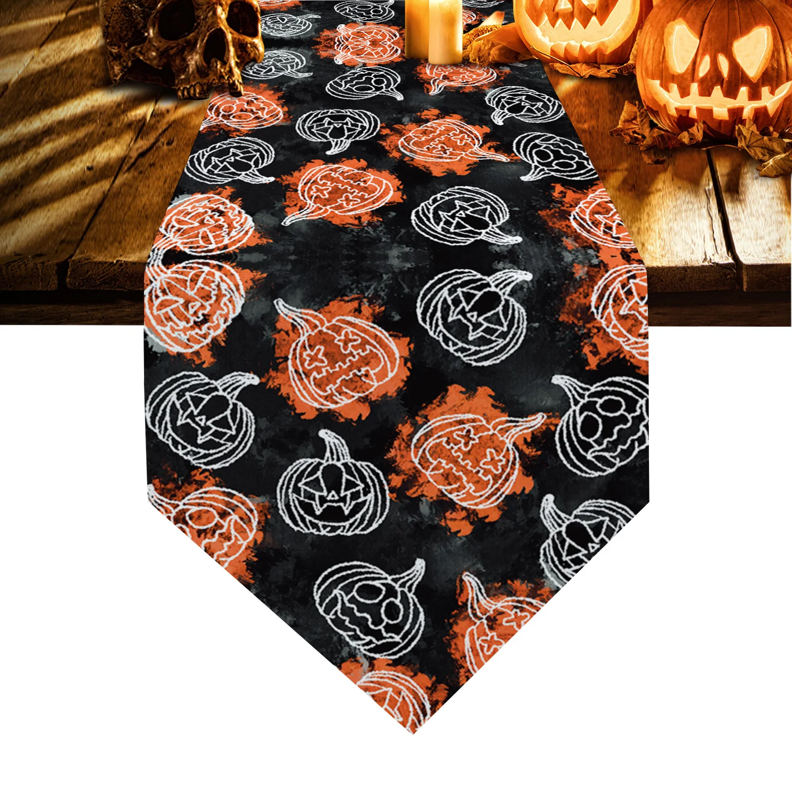 

Table Runners Home Kitchen Dining Tablecloths Wedding Table Decoration Table Runnerhalloween Pumpkin