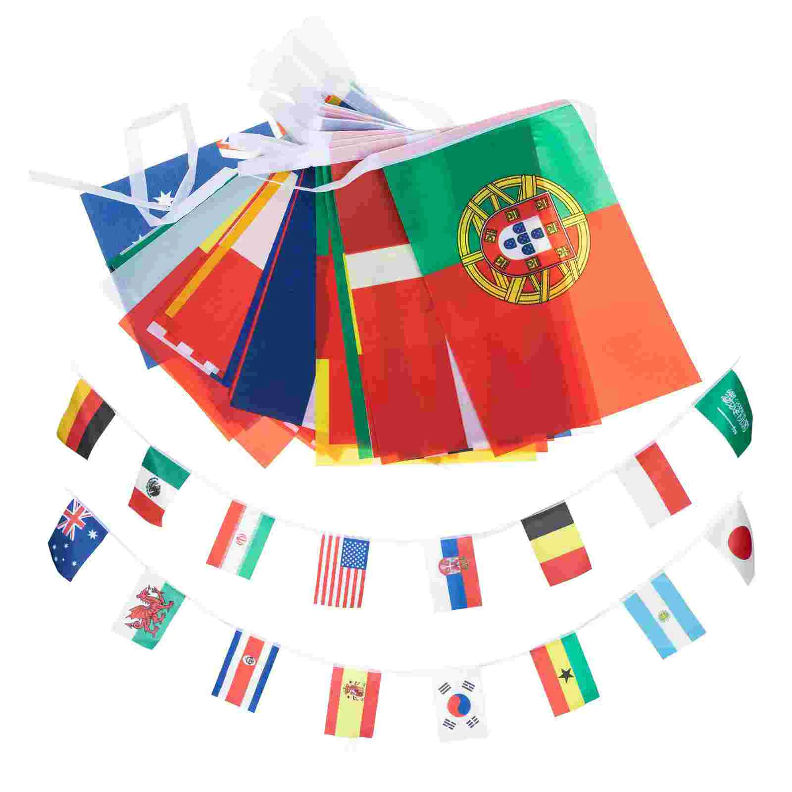 

Flags World Flag Banner Cup String International Bunting Pennant Countriesroom Teen Party Country Hanging Soccer European
