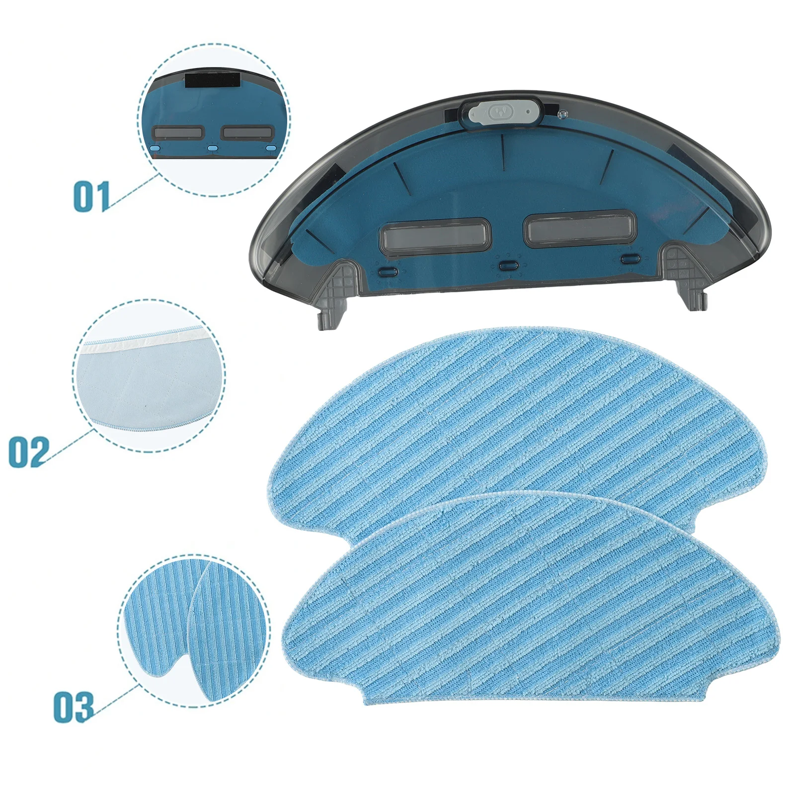 

Durable High Quality Brand New Mop Plate Mop Cloth Vacuum Cleaner Highly Matched Large Capacity Easy To Install