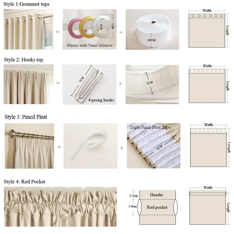 Тканевая затемняющая занавеска для гостиной спальни