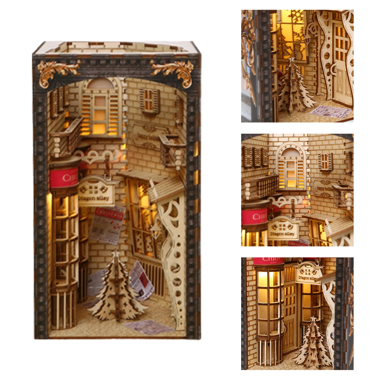 

Christmas Scenario Build-Creativity Kit Non-fading and Exquisite Workmanship Suitable for Office Study Decor