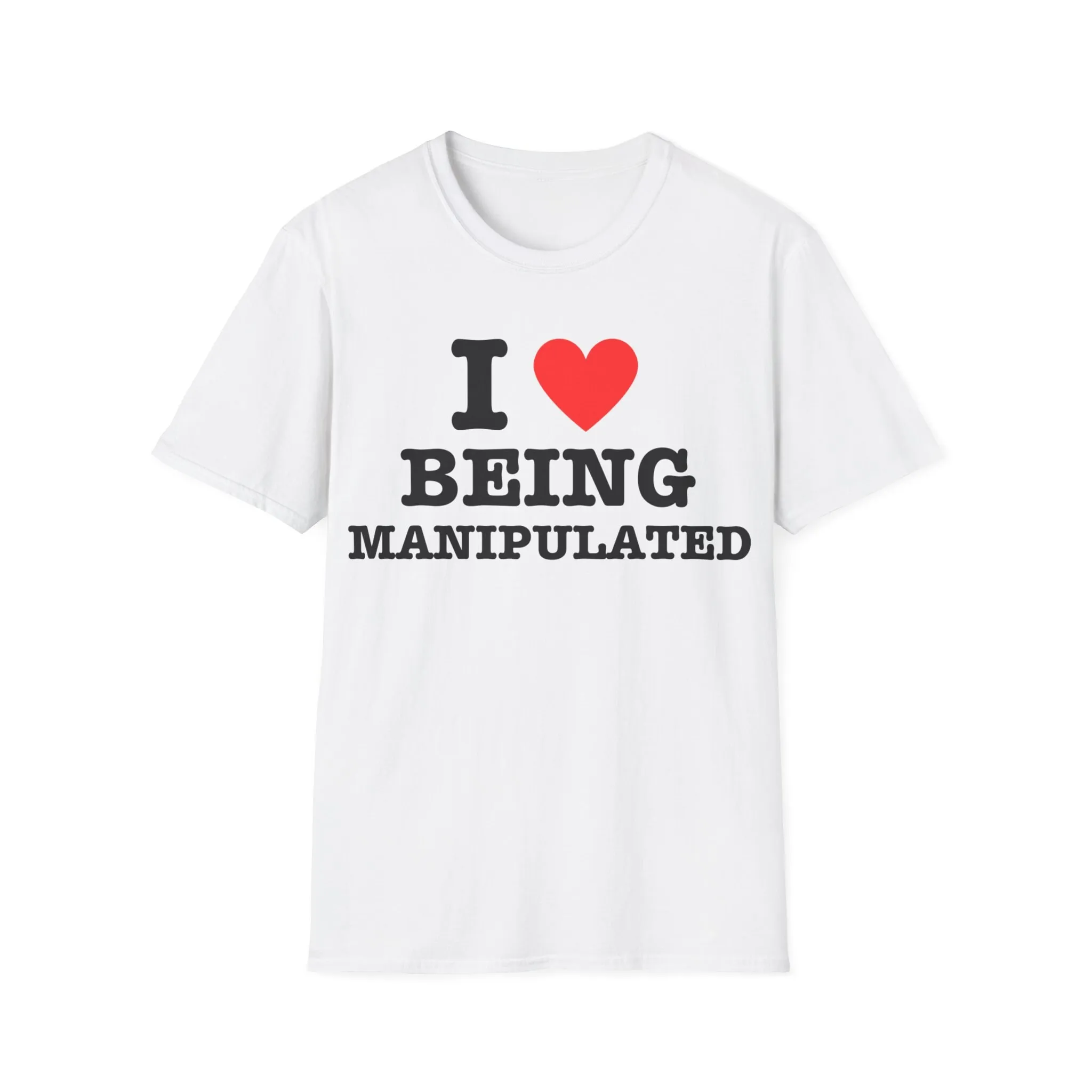 Забавная Футболка-манипулятор с надписью I Love Be