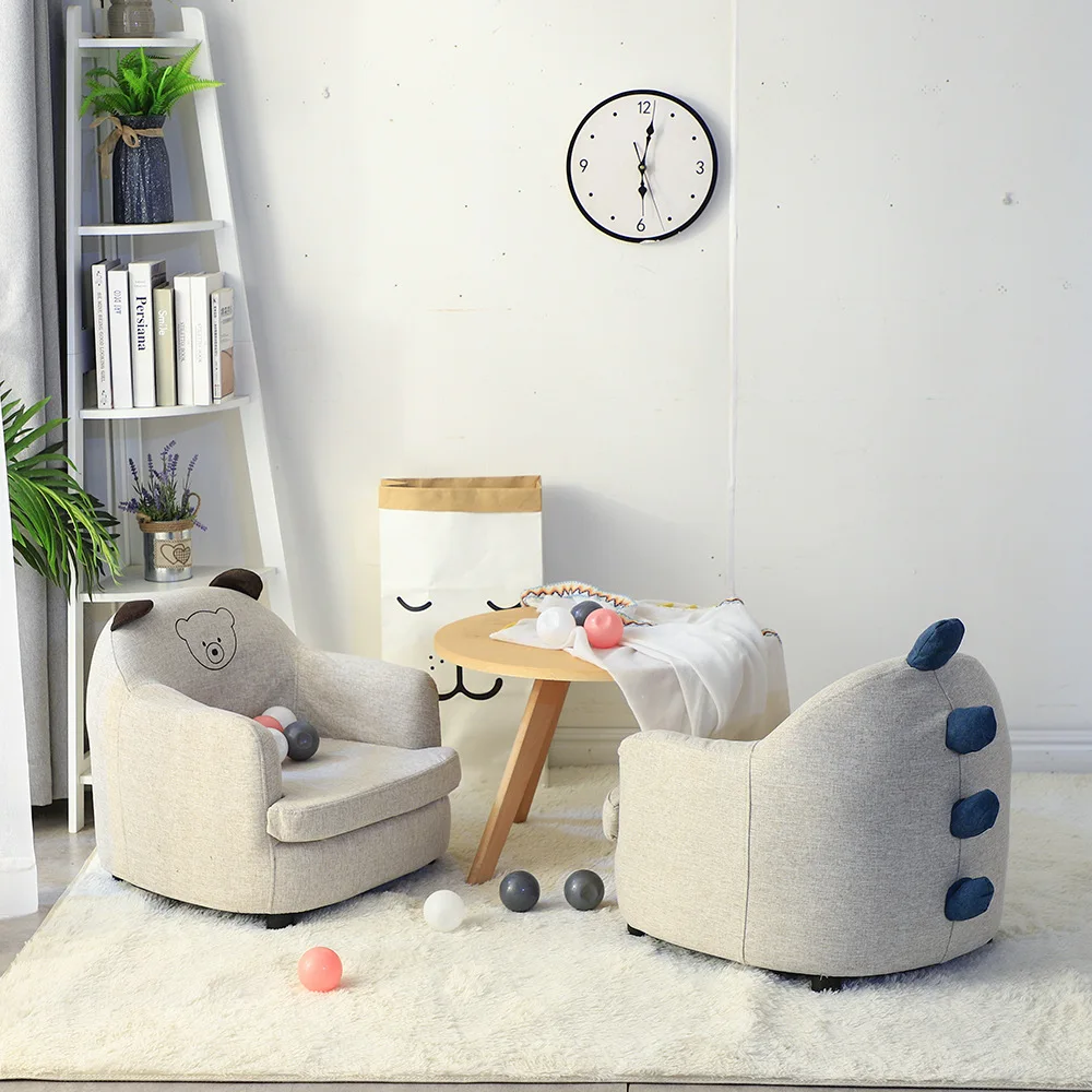 

MOMO Children's Sofa Seat Furniture Baby Sofa Chair Cute Girl Boy Cartoon Small Sofa Stool Chair Animal Print Sofa Chair