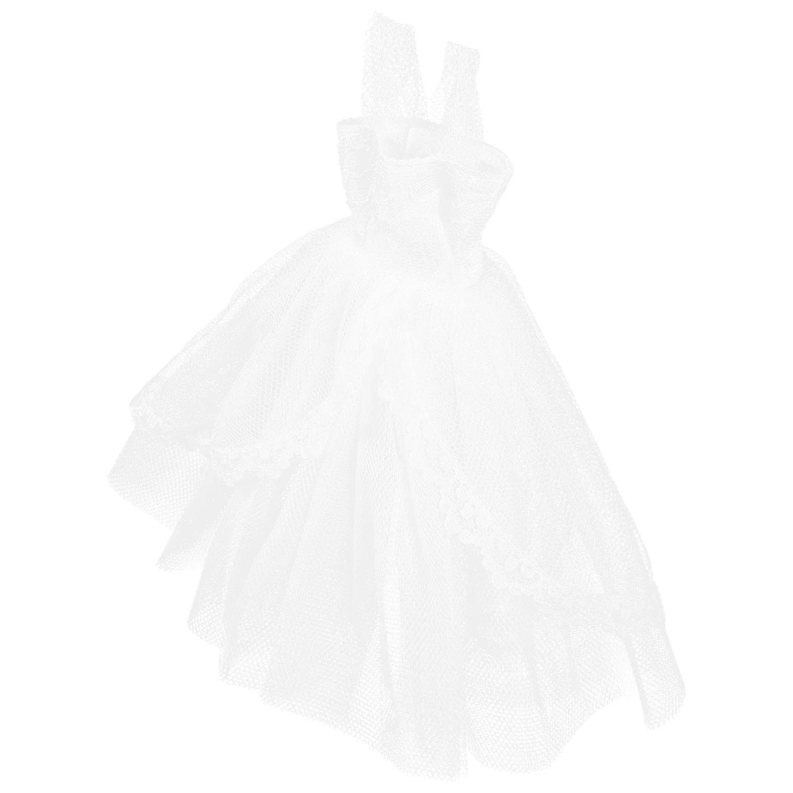

Costumes Girls Stylish Wedding Dress Prop Clothes Mini Photo Small Polyester Bride