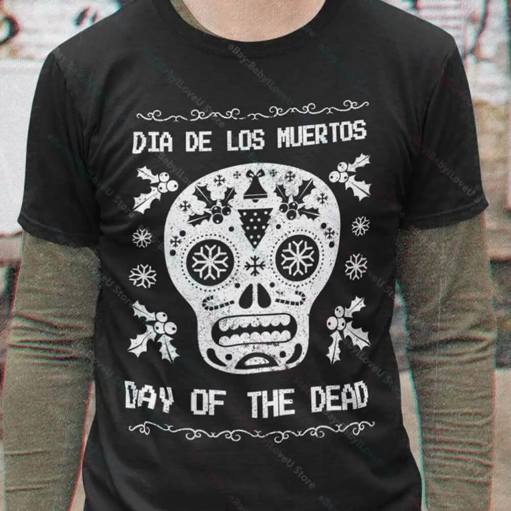 Хлопковая рубашка с изображением Дня мертвых мужчин и женщин Изысканная блузка