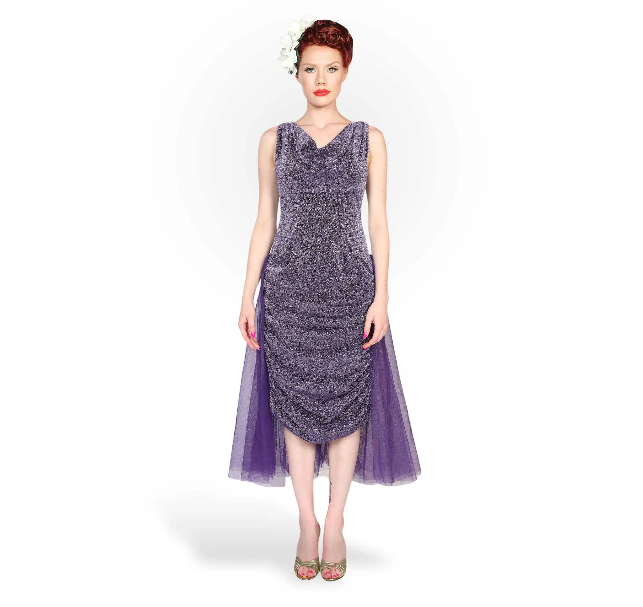 

Заказ #27216 платье «Royston» Сиреневый/люрекс американский размер: 2