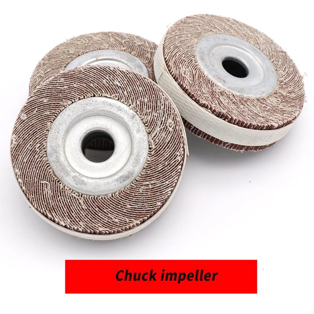 

Flap Wheels Disc Impeller Flange Sandpaper Wheel Round Wood Grinding Remove Rust Burr Rotary Buffing Tool Supplies