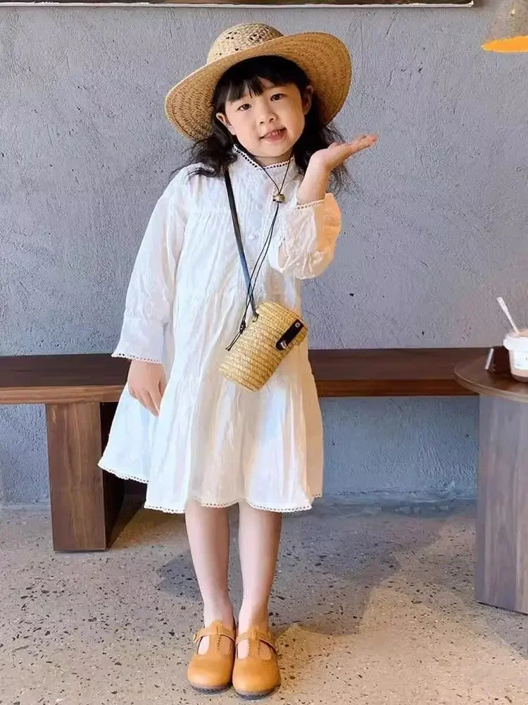 Платье на весну и осень новое корейское модное простое кукольное платье с