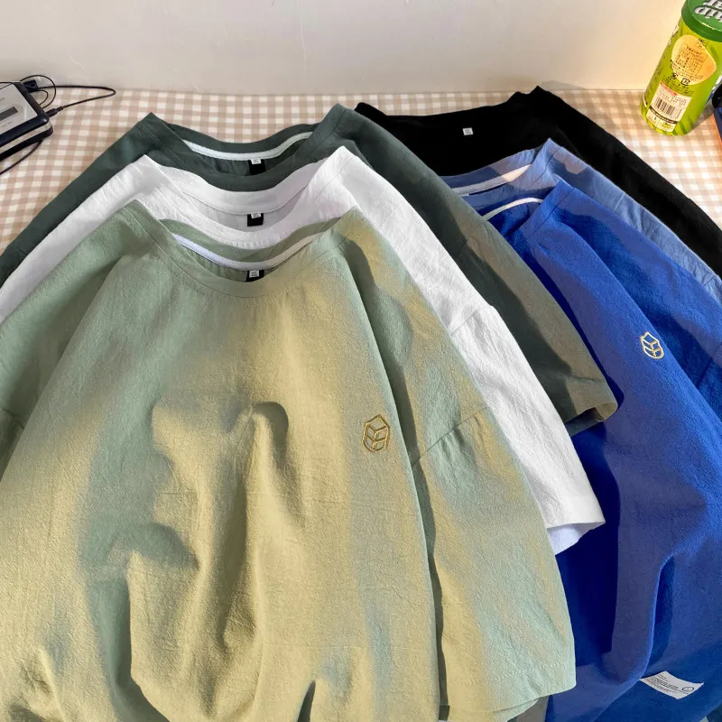 Young Ni Li льняная футболка с короткими рукавами |