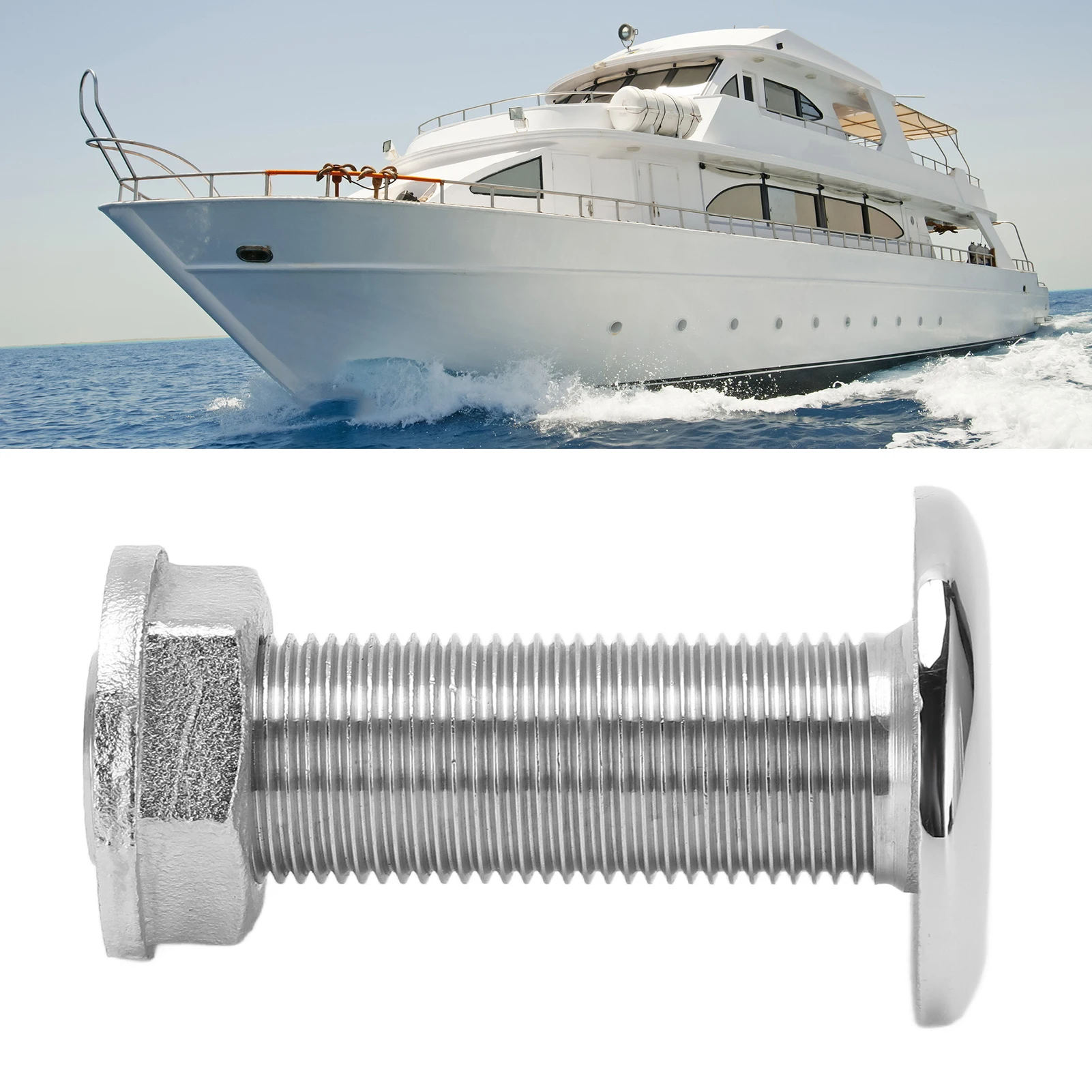 Универсальный соединитель для слива воды из нержавеющей стали 316 диаметром 3/8