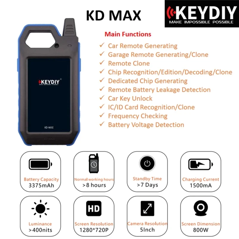 Keydiy Kd Max Smart Lock Программирующее Устройство Многофункциональная Система Android С