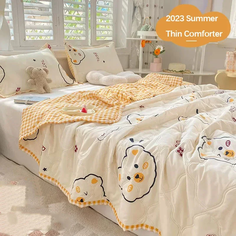 

Летнее милое мультяшное одеяло, одеяло для взрослых и детей, односпальное, Двухспальное, тонкое одеяло, Крутое одеяло, покрывало для дома