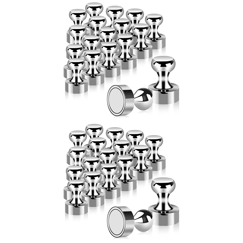 

36Pcs Metal Magnetic Push Pins Magnetic Thumb Tacks, Practical Fridge Magnets, Perfect For Whiteboard, Magnet Board