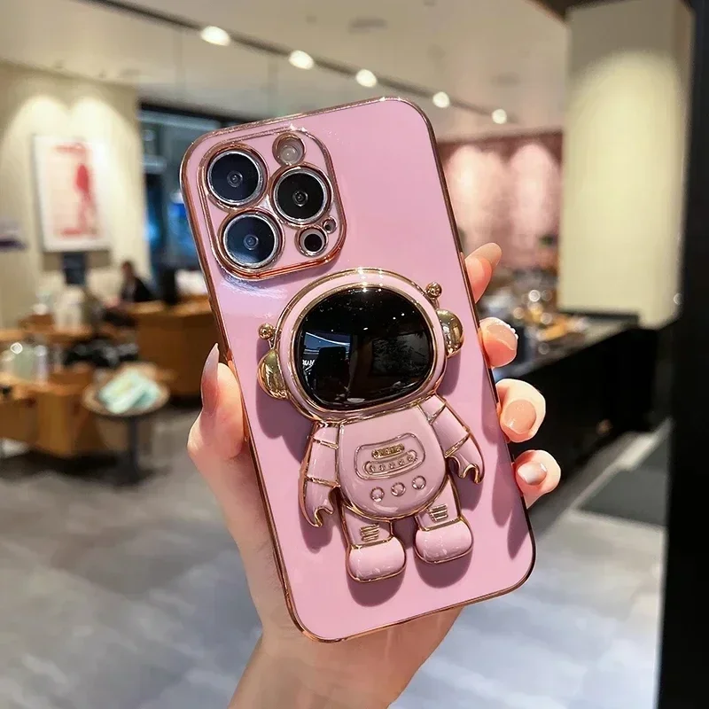 Роскошный стоячий чехол для телефона с астронавтом Xiaomi Redmi Note 13 12C 12S 11S 10S 10A 10C 9S 9A 9C