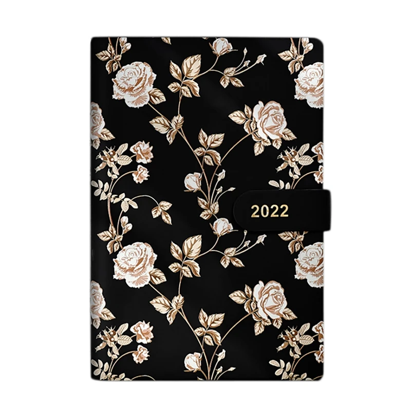 

Planner - Weekly Monthly Planner,A5 Size Notepad Flower Diary Office Sketchbook Weekly Note Book