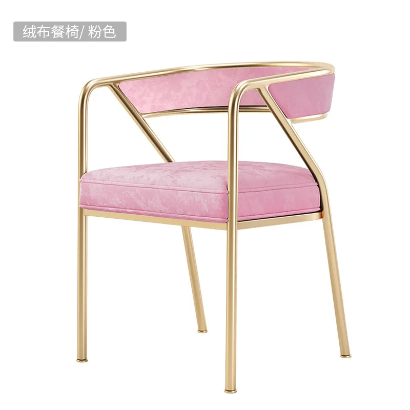 

Nordic Light Luxury Dining Chair Home Stool Ins Net Red Leisure Back Chair Modern Restaurant Hotel Hotel Office Chair