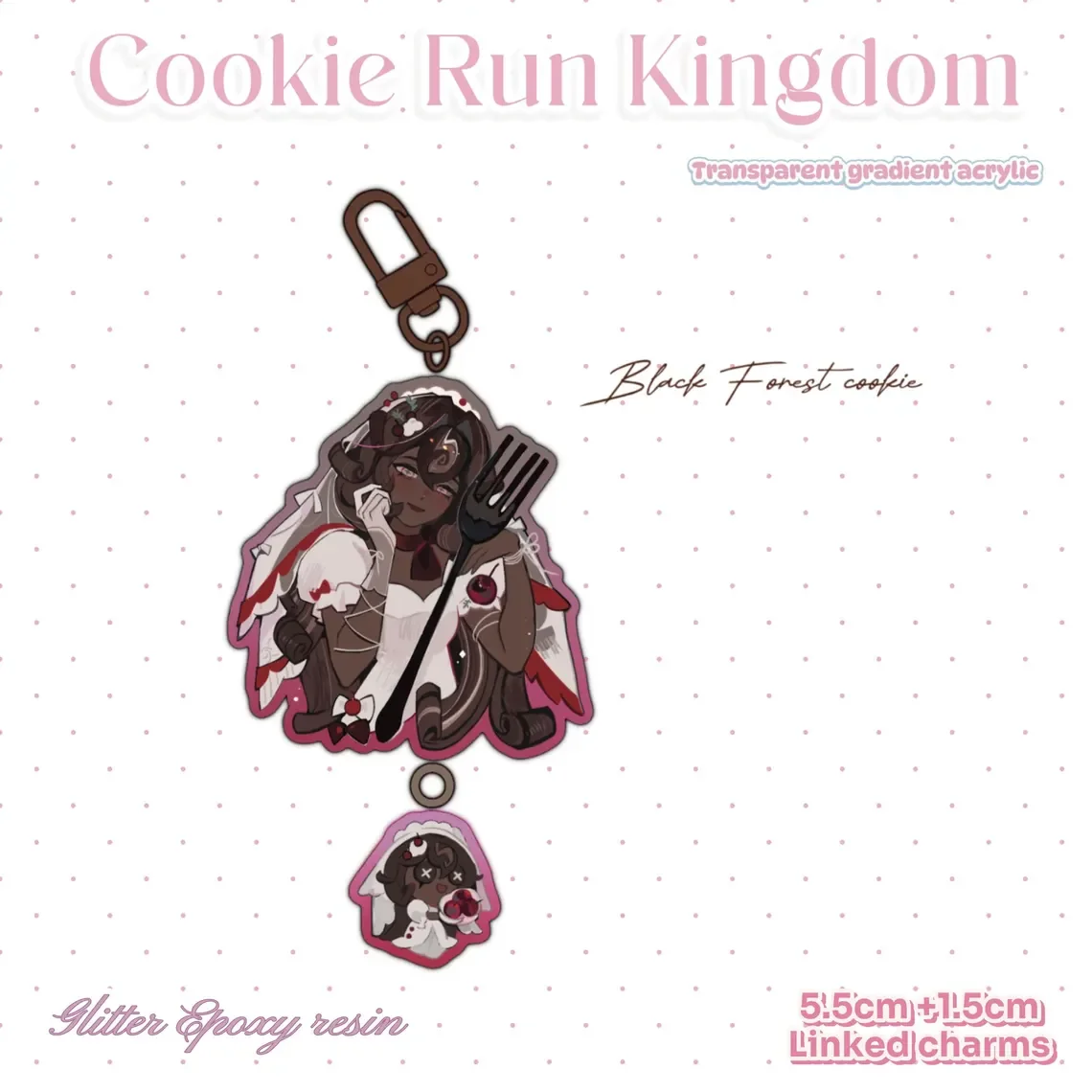 Ключница Cookie Run Kingdom с персонажем Shadow Milk, неофициальная, коллекционная, для фанатов аниме-игр. (art.: 3920dcf94ced8) - 3920dcf94ced8