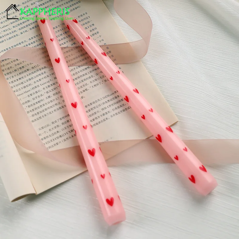 

Романтические конические свечи из соевого воска с розой