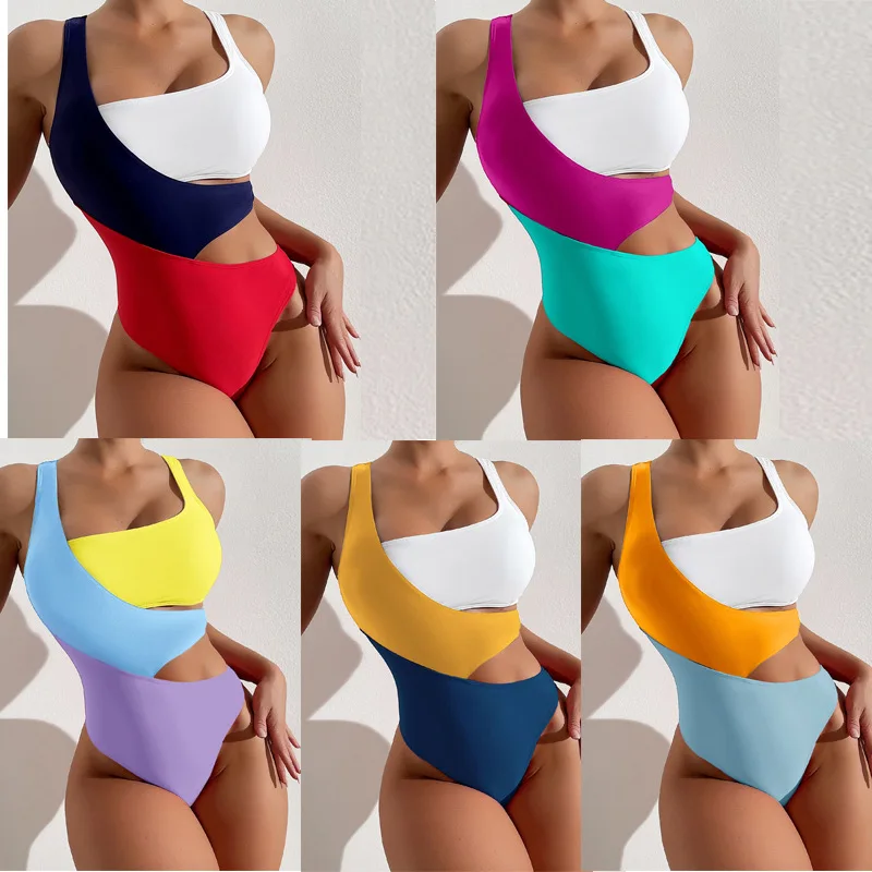 

New fashioned conservative bikini swimsuit women's one-piece swimsuit