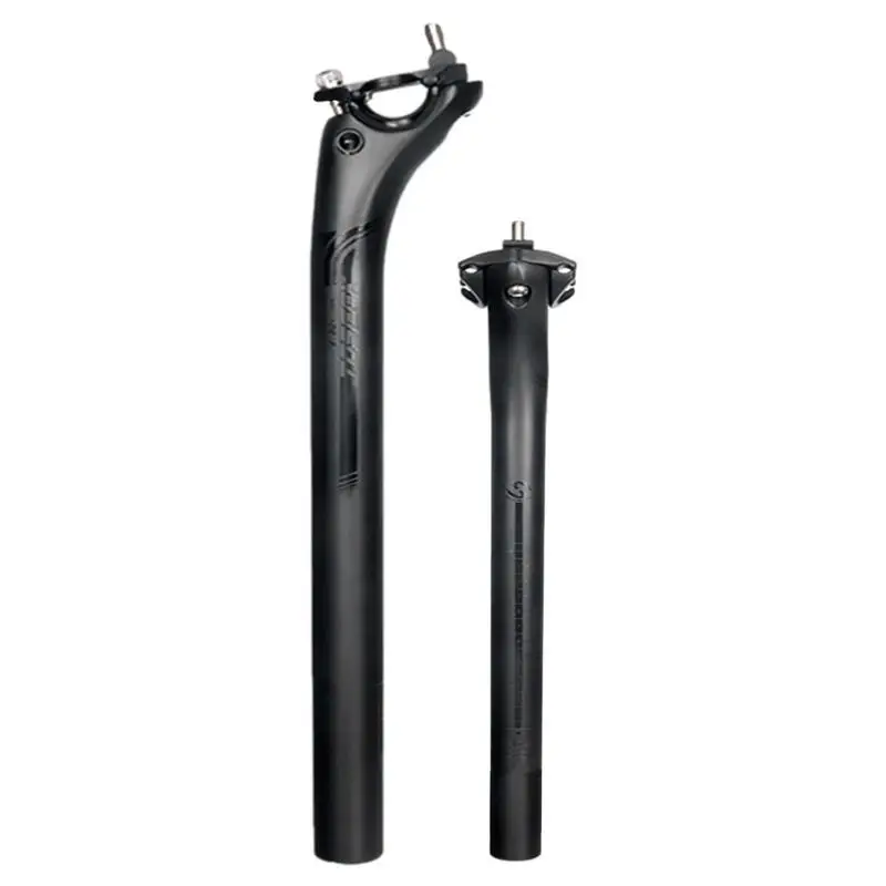 

Bike Seat Posts Bike Carbon Fiber Suspension Seatpost Adjustable Offset Ultralight Bicycle Seat Tube Bike Seat Pole For Road