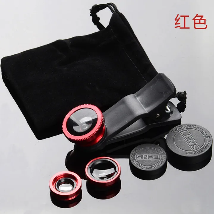 3 in 1 wide angle macro fisheye lens camera kits mobile phone fish eye lenses with clip 0 67x for iphone samsung all cell phones free global shipping